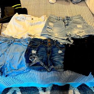 Lot of Jean shorts Aeropostale etc